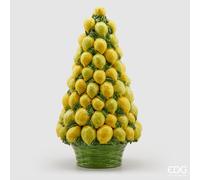 EDG Enzo De Gasperi Cono Limoni con Cesto H 76 Cm D 40 Cm Colore Giallo e Verde
