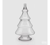 EDG Enzo De Gasperi Contenitore Vaso Pino di Natale H 50 Cm D 24 /12 Cm Natural