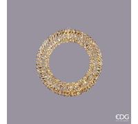 EDG Enzo De Gasperi Corona Natale Led Stripes 600 MicroLed D 50 Cm Ip 44 Gold