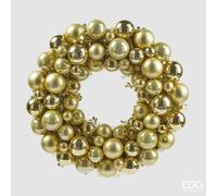 EDG Enzo De Gasperi Corona Natale Pallemix X67 D 39 Cm Gold