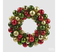 EDG Enzo De Gasperi Corona Natale Pallemix X67 D 39 Cm Multicolor