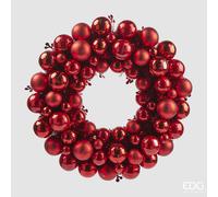 EDG Enzo De Gasperi Corona Natale Pallemix X67 D 39 Cm Red