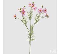 EDG Enzo De Gasperi Cosmos Ramo con Foglie H 65 Cm Pianta Artificiale Rosa