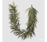 EDG Enzo De Gasperi Cryptomeria Festone di Natale L 210 Cm Green