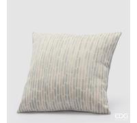 EDG Enzo De Gasperi Cuscino Linee Quadrato 43 x 43 Cm Blu Chiaro