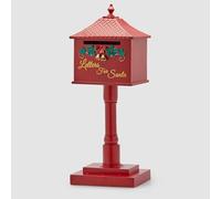 EDG Enzo De Gasperi Decorazione Natalizia Cassetta Posta Mailbox Babbo Natale 94x34x27cm Rosso Poliresina