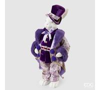 EDG Enzo De Gasperi Decoro Coniglio Dandy H 55 Cm Violet