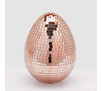 EDG Enzo De Gasperi Decoro Mirror Uovo H 25 Cm D 18,5 Cm Salmon