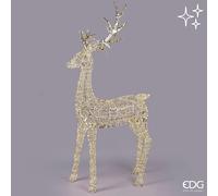 EDG Enzo De Gasperi Decoro Natale Renna Stripes 5.200 MicroLed H 270 Cm L 30 Cm L 130 Cm L 40 Cm IP44 Gold
