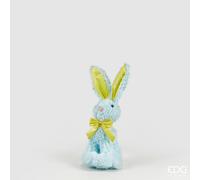 EDG Enzo De Gasperi Decoro Peluche Coniglio H 28 Cm L 15 Cm L 11 Cm Light Blue
