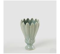 EDG Enzo De Gasperi Enzo De Gasperi Vaso Freaky Foglie Coppa H 21 Cm D 13,5 Cm Ceramica Waterproof Blue