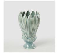 EDG Enzo De Gasperi Enzo De Gasperi Vaso Freaky Foglie Coppa H 26,5 Cm D 16 Cm Ceramica Waterproof Blue