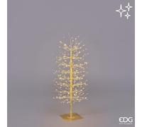 EDG Enzo De Gasperi Faggio con Base 320 Led di Natale H 90 Cm D 40 Cm Gold