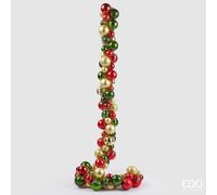 EDG Enzo De Gasperi Festone Natale PalleMix 100 Pz L 150 Cm Multicolor