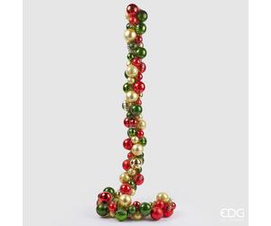 EDG Enzo De Gasperi Festone Natale PalleMix 100 Pz L 150 Cm Multicolor