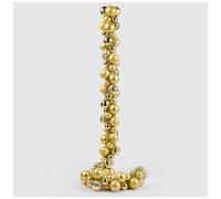 EDG - Enzo De Gasperi Festone Natalizio con Palline di Natale L150 cm 4 Varianti (1pz) Oro