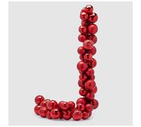 EDG - Enzo De Gasperi Festone Natalizio con Palline di Natale L170 cm 4 Varianti (1pz) Rosso