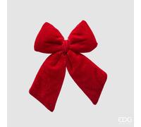 EDG Enzo De Gasperi Fiocco Natale Velluto H 20 Cm L 15 Cm Burgundy