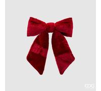 EDG Enzo De Gasperi Fiocco Natale Velluto H 25 Cm L 21 Cm Burgundy