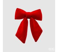 EDG Enzo De Gasperi Fiocco Natale Velluto H 25 Cm L 21 Cm Red