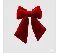 EDG Enzo De Gasperi Fiocco Natale Velluto H 38 Cm L 27 Cm Burgundy
