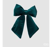 EDG Enzo De Gasperi Fiocco Natale Velluto H 38 Cm L 27 Cm Green
