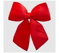 EDG Enzo De Gasperi Addobbo Fiocco Grande Imbottito in Velluto Rosso 64x60cm Dec