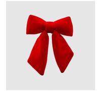 EDG Enzo De Gasperi Fiocco Velluto Addobbo Decorazione Natalizia Natale Rosso 22x26cm