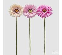 EDG Enzo De Gasperi Gerbera Ramo Ass. H 60 Cm D 12 Cm Pianta Artificiale Rosa Crem 1 Pz