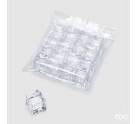 EDG Enzo De Gasperi Ghiaccio Pvc Cubo 16pz H1,8cm C3 Natural Trasparente