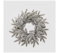 EDG Enzo De Gasperi Ghirlanda Natalizia innevata per Porta, Fuoriporta Corona Pino West Artificiale Sintetica D56 cm