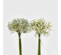 EDG Enzo De Gasperi Gypsophila Chic 8 Pz H 32 Cm Bianco e Blu - Fiori Artificiali Decorativi Assortiti Design Elegante 1 Pz