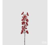 EDG Enzo De Gasperi Ilex Bacche Ramo Natalizio H 60 Cm Rosso
