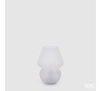 EDG Enzo De Gasperi Lampada Aura da Tavolo Usb Abatjour H 15 Cm D 12 Cm Bianco