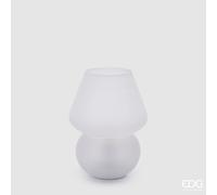 EDG Enzo De Gasperi Lampada Aura da Tavolo Usb Abatjour H 20 Cm D 15 Cm Bianco