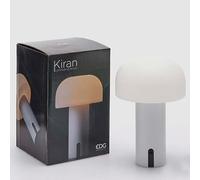 EDG Enzo De Gasperi Lampada Kiran Fungo da Tavolo USB H 22 Cm D 15 Cm Bianco