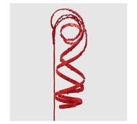 EDG Enzo De Gasperi Liana Ramo Natalizio Decoro Albero Glitterato H120cm 3 Varianti (1pz) Rosso