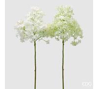 EDG Enzo De Gasperi Lillà Ramo H 95 Cm Bianco e Verde chiaro 2 Pz