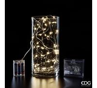 EDG Enzo De Gasperi Luci Natale MicroLed X 40 2,9 + 50 Cm Ivory