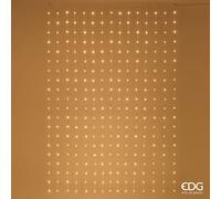 EDG Enzo De Gasperi Luci Natale Tenda Miniled 400 L 4 Mt H 1,5 Mt Luce Calda Ivory