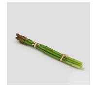 EDG Enzo de Gasperi Mazzetto di 6 Asparagi Selvatici Verdi Artificiali, Frutta e Verdura Finta Iper realistica per Decorazioni h26 cm