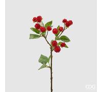 EDG Enzo De Gasperi More Ramo x15 H 40 Cm Pianta Artificiale Rosso Scuro