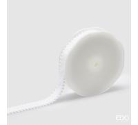EDG Enzo De Gasperi Nastro Balze Natalizio H 2,5 Cm L 10 Mt Bianco