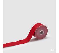 EDG Enzo De Gasperi Nastro Basic Natalizio H 3,8 Cm L 10 Mt Rosso