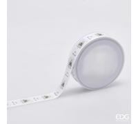 EDG Enzo De Gasperi Nastro Merry Me H 2,5 Cm L 20 Mt White