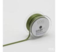 EDG Enzo De Gasperi Nastro Raso Doppio 10 Mm 50 Mt Colore Oliva