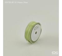 EDG Enzo De Gasperi Nastro Raso Doppio 10 Mm 50 Mt Verde Oro