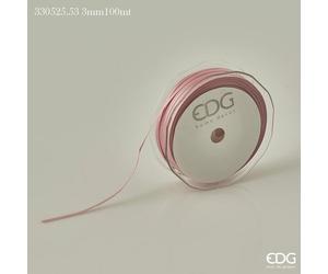EDG Enzo De Gasperi Nastro Raso Doppio 3 Mm 100 Mt Colore Rosa Antico