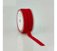 EDG Enzo De Gasperi Nastro Velluto Natalizio H 16 Mm L 10 Mt Rosso