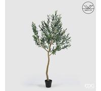 EDG Enzo De Gasperi Olivo con Vaso H 200 Cm Pianta Artificiale Anti Uv Verde